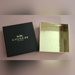 Coach Black and Gold Box Excellent Condition